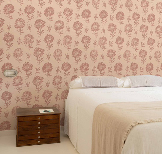 Coordonne Wallpaper Parterre - Rosa