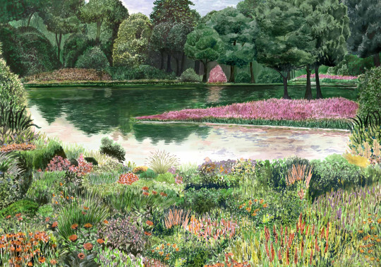 Coordonne Papier peint panoramique Jardin del Espejo - Primavera