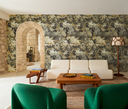 Arte International Wallpaper Diore - Mustard