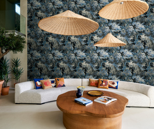 Arte International Wallpaper Diore - Cobalt