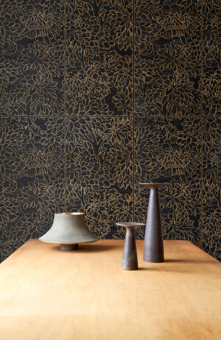 Arte International Wallpaper Ajoura - Ebony