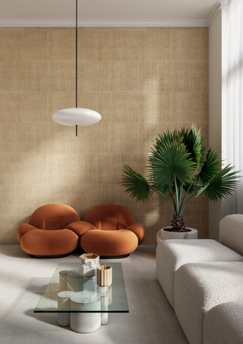 Arte International Wallpaper Katan Silk - Camel