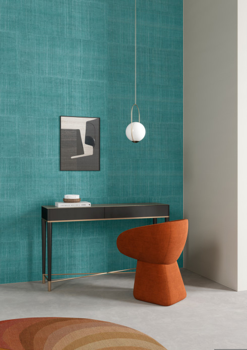 Arte International Wallpaper Katan Silk - Aqua