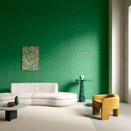 Arte International Wallpaper Katan Silk - Emerald