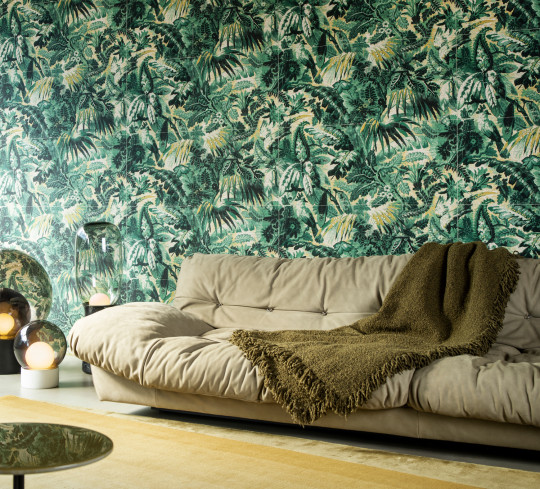 Arte International Wallpaper Tropicali - Lemony Green