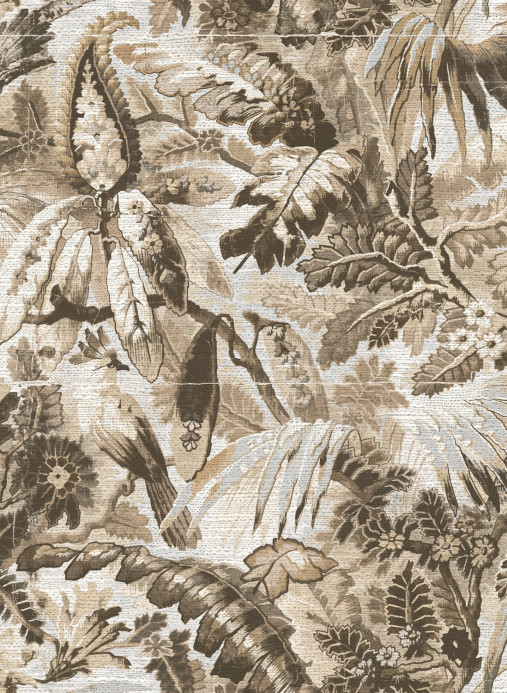 Arte International Carta da parati Tropicali - Linen/ Silver