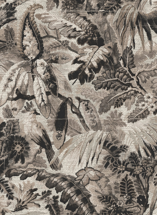 Arte International Papier peint Tropicali - Black Sepia