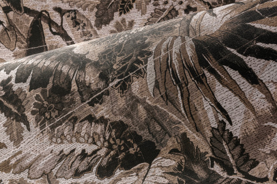 Arte International Wallpaper Tropicali - Black Sepia