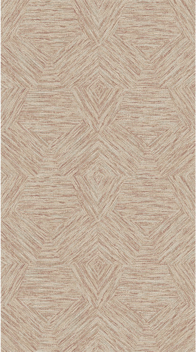 Arte International Wallpaper Pentagono - Maroon