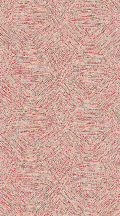 Arte International Wallpaper Pentagono - Fuchsia