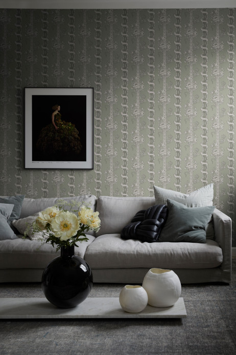 Sandberg Wallpaper Alexandra - Sage Green