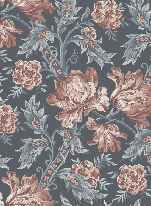 Sandberg Wallpaper Amelia - Indigo Blue