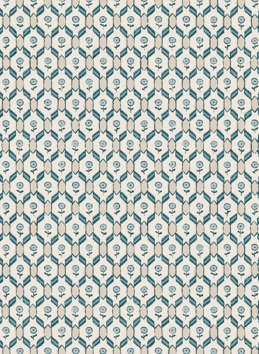 Sandberg Wallpaper Hugo - Misty Blue