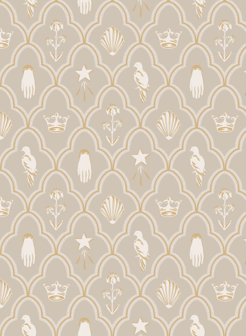 Sandberg Wallpaper Turtledove Barn - Gray