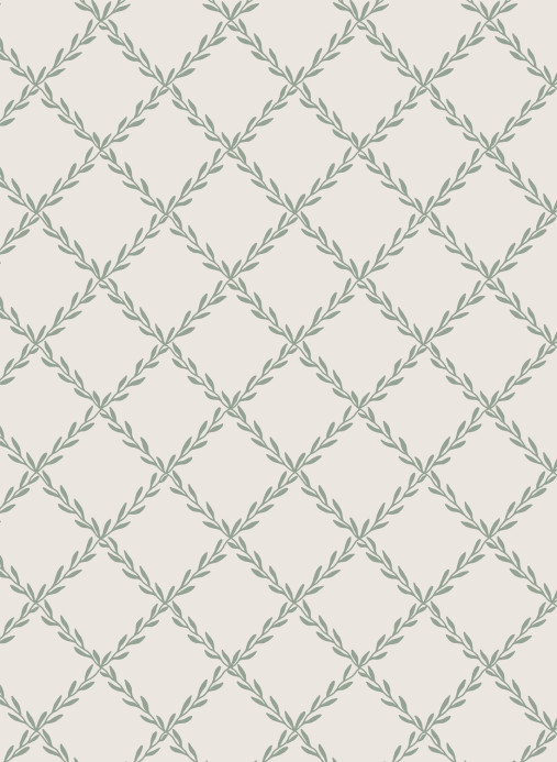 Sandberg Papier peint Trellis - Forest Green