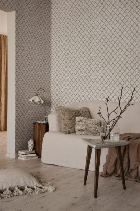 Sandberg Wallpaper Trellis - Graphite