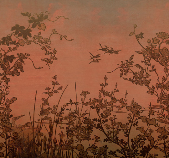 Eijffinger Mural Cranes at Dawn - 333472