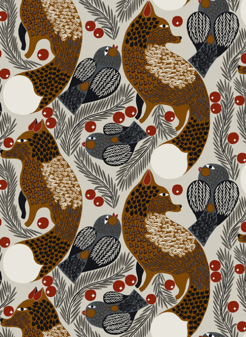 Marimekko Wallpaper Ketunmarja - 25175