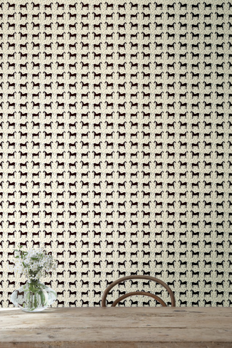 Marimekko Wallpaper Musta Tamma - 25171