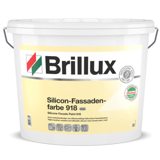 Brillux Silicon-Fassadenfarbe 918 Protect weiß
