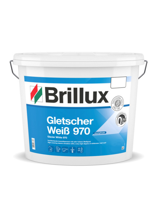 Brillux Gletscher Weiß ELF 970 Trendweiß - 15 L