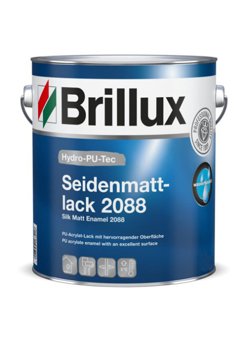 Brillux Hydro-PU-Tec Seidenmattlack 2088 weiß - 0.75 L