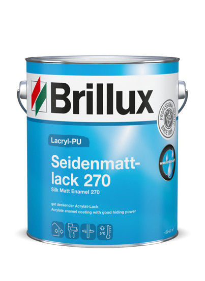 Brillux Lacryl Seidenmattlack 270 weiß - 0,75l