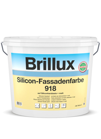 Brillux Silicon-Fassadenfarbe 918 Protect weiß - 15l