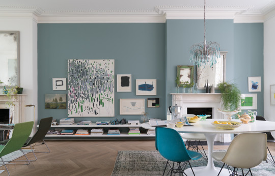 Farrow & Ball Estate Emulsion - 0,1l - Oval Room Blue 85