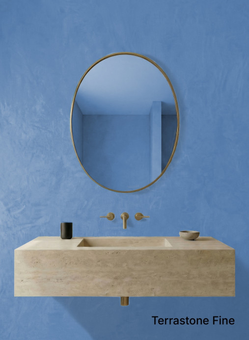 Terrastone Original fein - carte échantillon - Himmelblau - 86