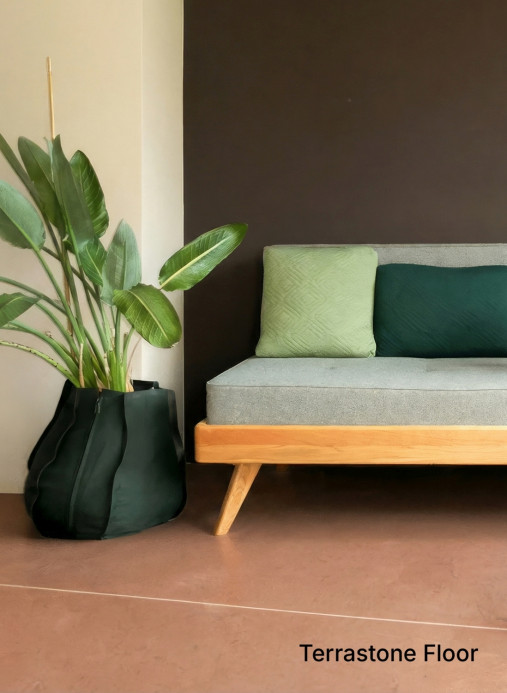 Terrastone Rustique floor - 15kg - 14 - terra dunkel - 15 kg