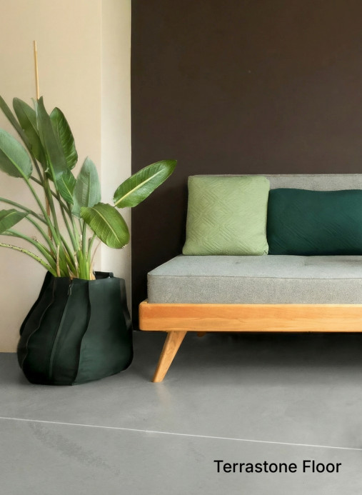 Terrastone Rustique floor - 15kg - KG7 -Olivegrau - 15 kg