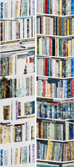 Isidore Leroy Tapete Bibliothèques - Original Panel A