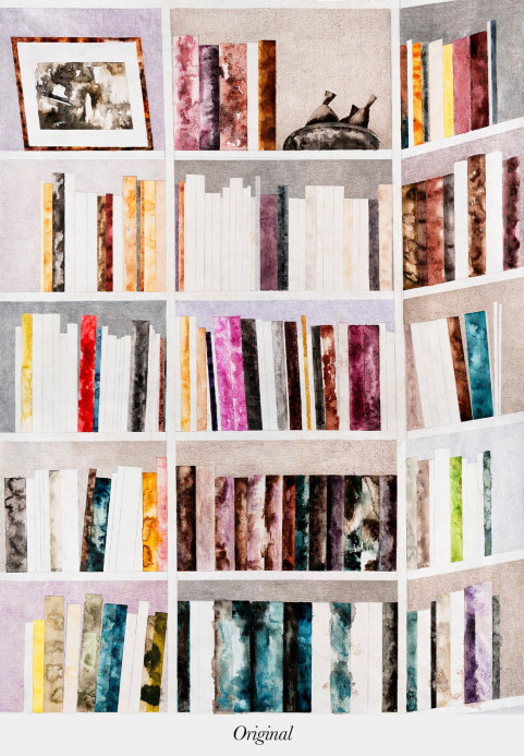 Isidore Leroy Tapete Bibliothèques - Original Panel A