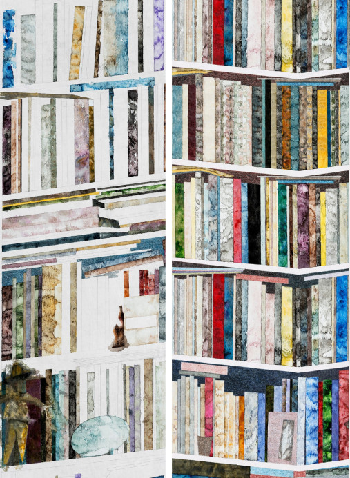 Isidore Leroy Tapete Bibliothèques - Original Panel A