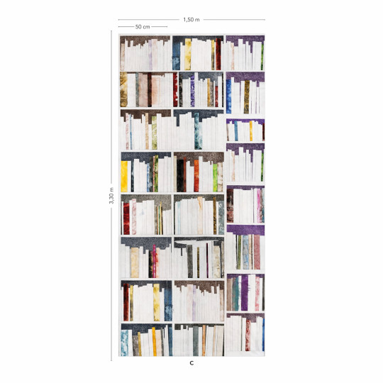 Isidore Leroy Tapete Bibliothèques - Original Panel C