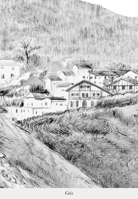 Isidore Leroy Wallpaper Euskadi - Grisaille Panel A