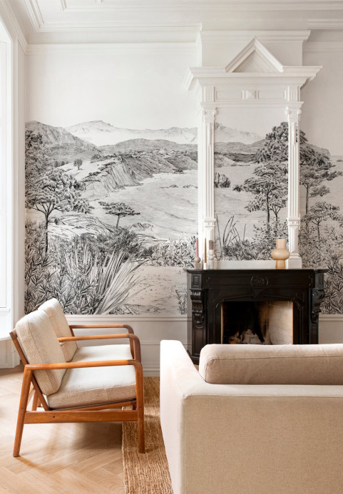 Isidore Leroy Tapete Euskadi - Grisaille Panel C