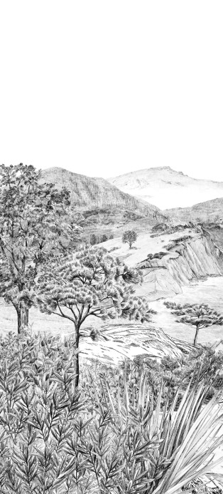 Isidore Leroy Tapete Euskadi - Grisaille Panel B