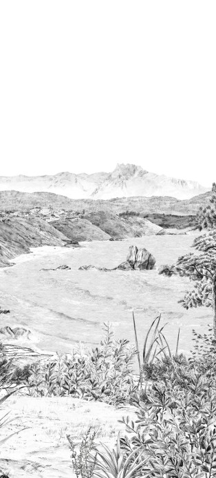 Isidore Leroy Tapete Euskadi - Grisaille Panel C