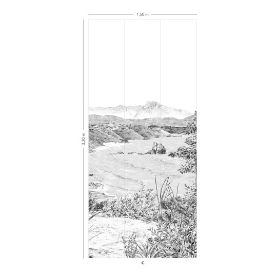 Isidore Leroy Tapete Euskadi - Grisaille Panel C