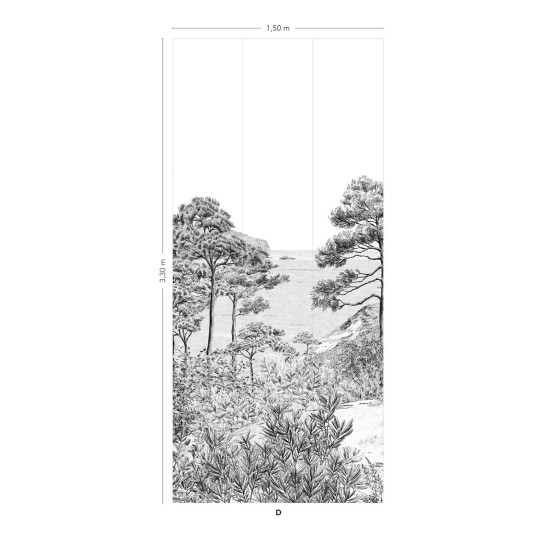 Isidore Leroy Tapete Euskadi - Grisaille Panel D