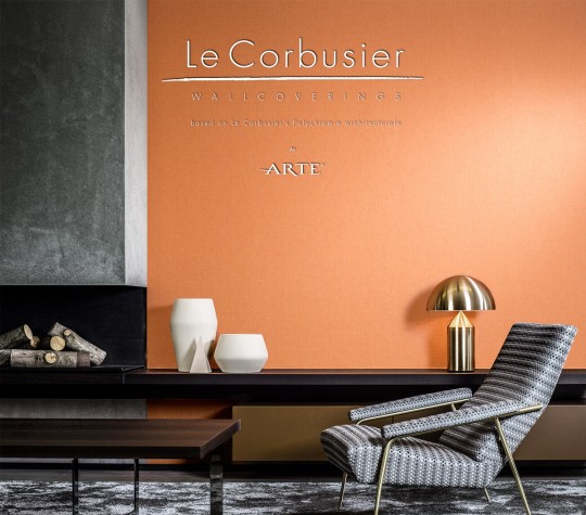 Arte Le Corbusier Tapete Dots - orange clair/ orange pâle