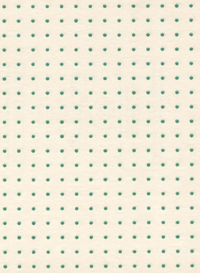 Arte Le Corbusier Tapete Dots - blanc ivoire/ vert 59