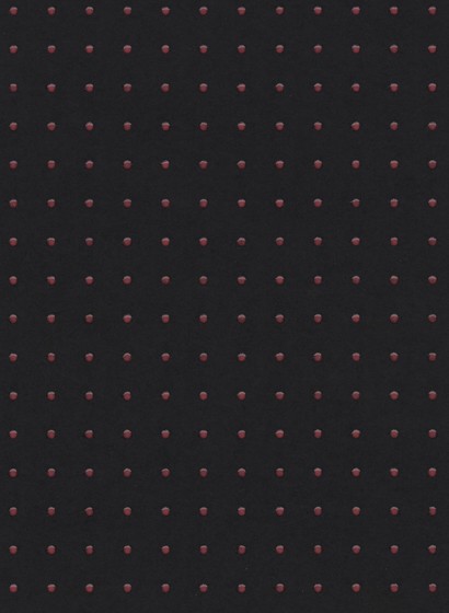 Arte Le Corbusier Tapete Dots - noir d´ivoire/ rouge rubia