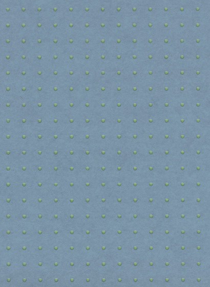 Arte International Papier peint Dots - céruléen vif/ vert clair