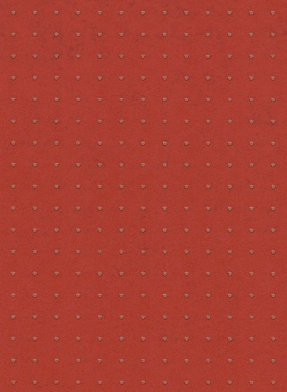 Arte International Papier peint Dots - rouge vermillion 59/ terre sienne brique