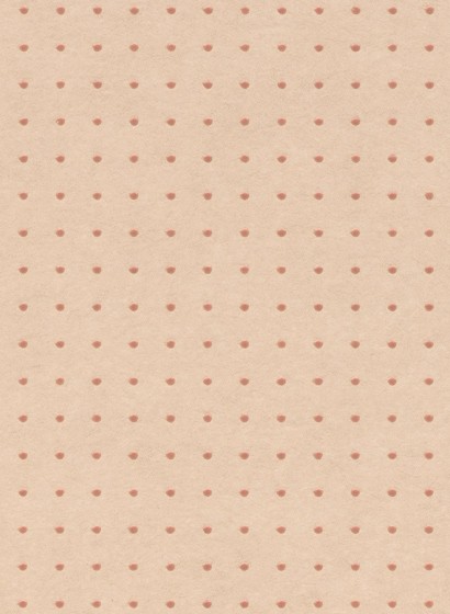 Arte International Papier peint Dots - terre sienne pâle/ I´ocre rouge moyen