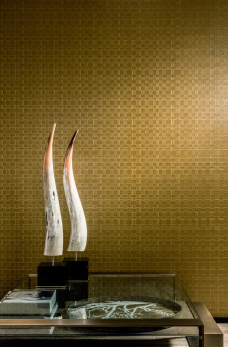 Arte International Papier peint Weave - Gold