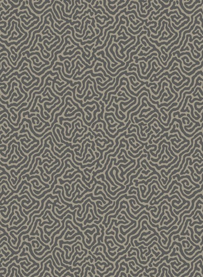 Cole & Son Wallpaper Vermicelli Black/ Linen